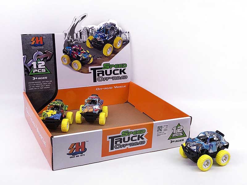 Friction Cross-country Car(12in1) toys