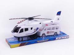 Fricton Helcopter & Free Wheel Police Car toys