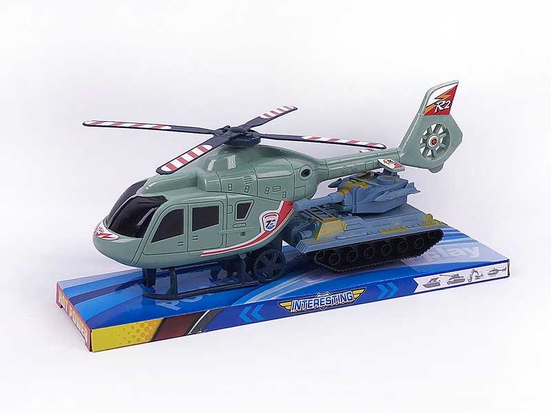 Fricton Helcopter & Free Wheel Panzer toys