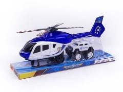 Fricton Helcopter & Free Wheel Police Car toys