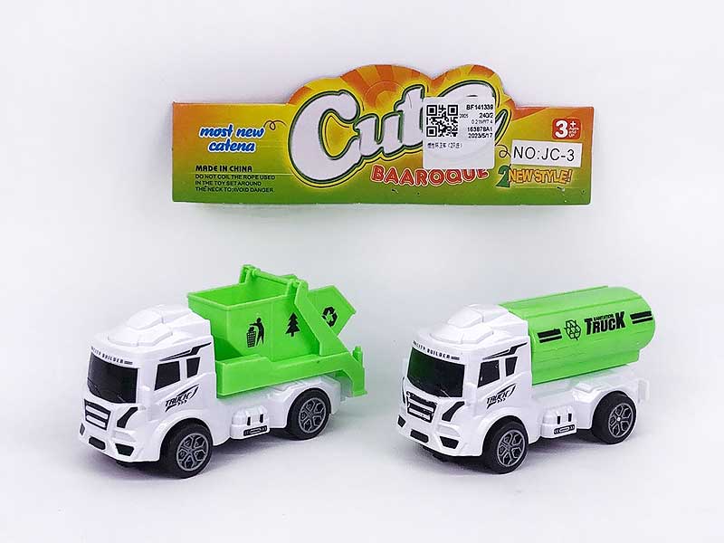 Friction Sanitation Truck(2in1) toys