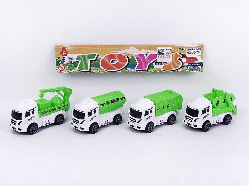 Friction Sanitation Truck(4in1) toys