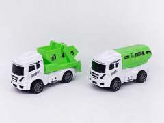 Friction Sanitation Truck(2in1) toys