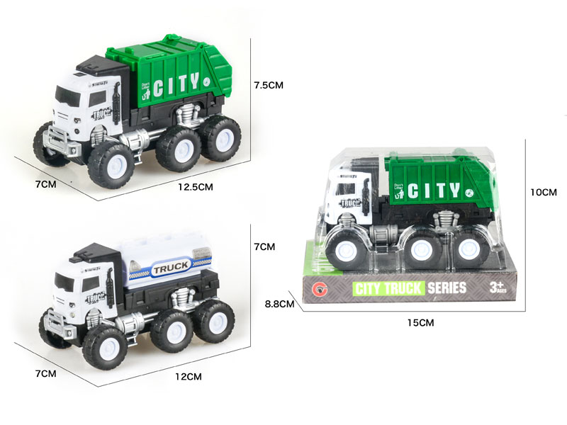 Friction Sanitation Truck(2S) toys