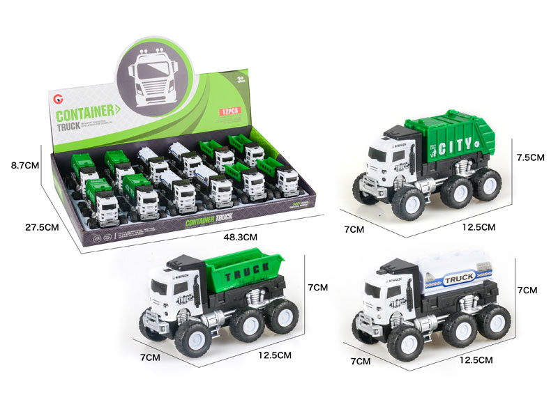 Friction Sanitation Truck(12in1) toys