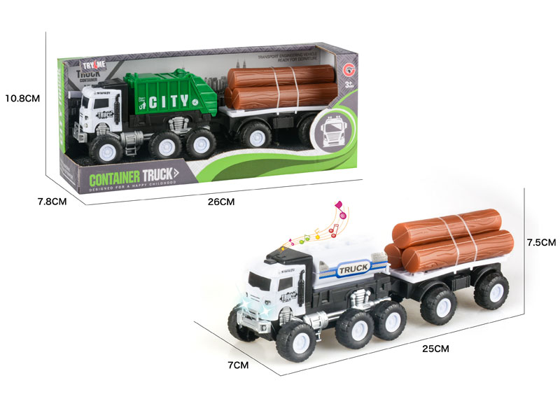 Friction Sanitation Truck W/L_M(2S) toys