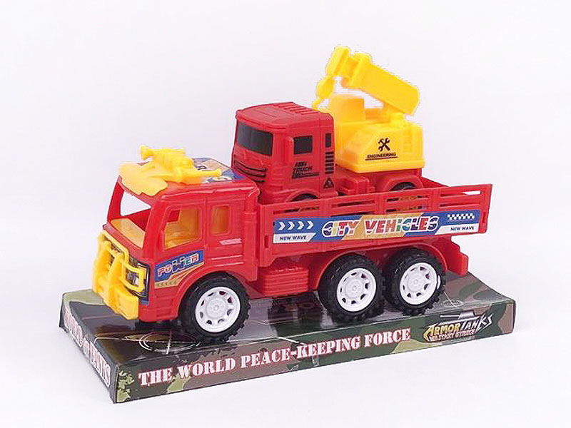 Friction Truck Tow Construction Truck(2C) toys