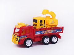 Friction Truck Tow Construction Truck(2C) toys