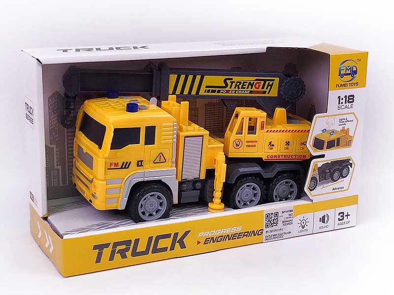 Friction Construction Truck W/L_S toys