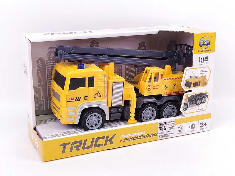 Friction Construction Truck W/L_S toys