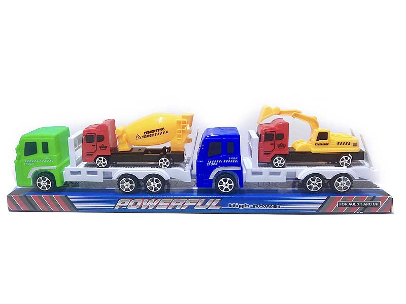 Friction Truck Tow Construction Truck(2in1) toys