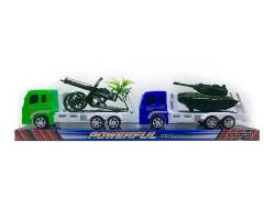 Friction Truck Tow Tank and Cannon(2in1) toys