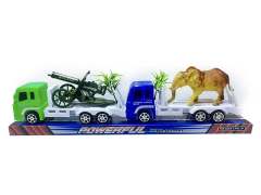 Friction Truck Tow Cannon and Elephant (2in1) toys