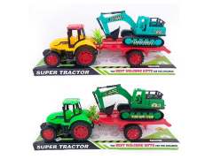 Friction Farmer Truck Tow Free Wheel Excavator(3C) toys