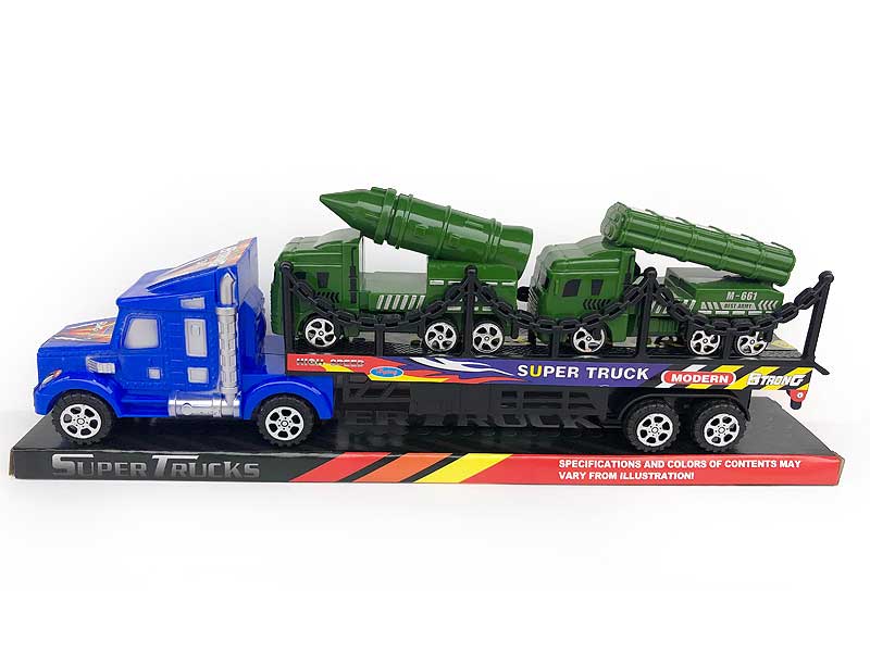 Friction Truck Tow Free Wheel Missile Car(3C) toys