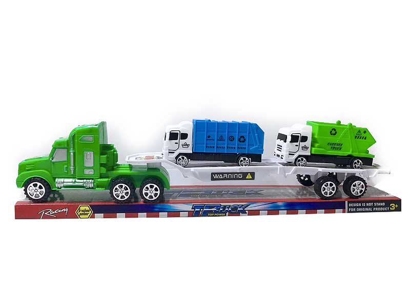 Friction Truck Tow Free Wheel Sanitation Vehicle(3C) toys