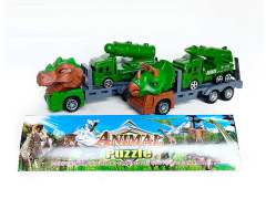 Friction Dinosaur Car Tow Free Wheel Missile Car(2S)