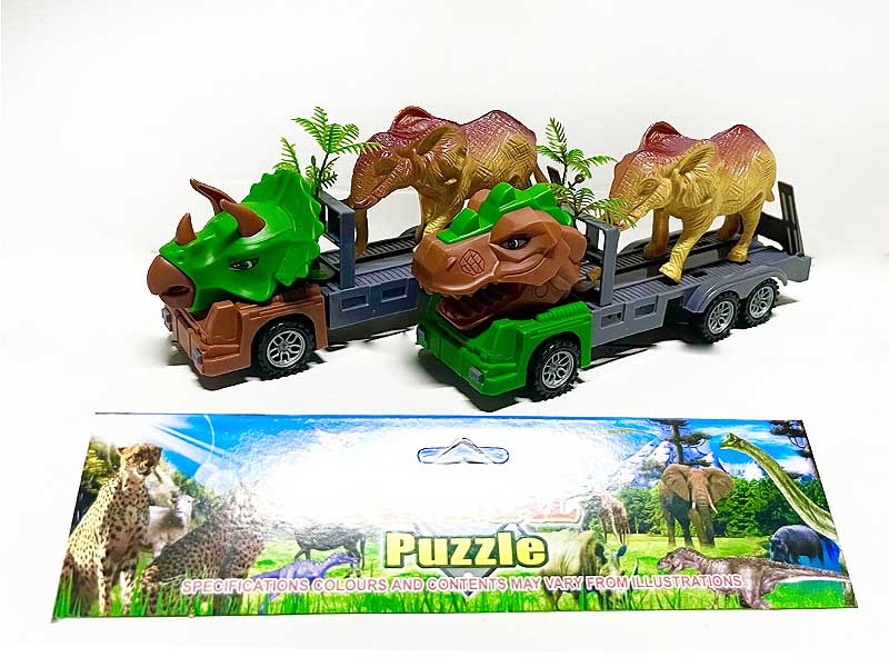 Friction Dinosaur Car Tow Elephant(2S) toys