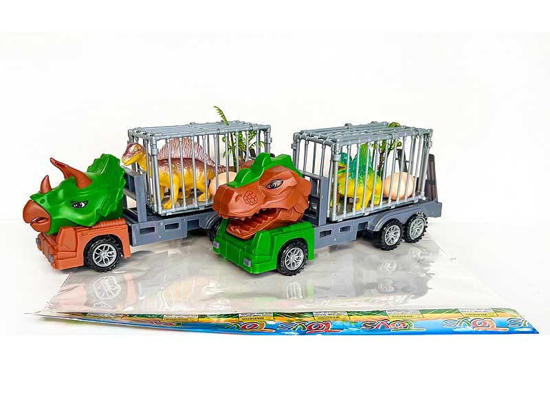 Friction Dinosaur Car Tow Cage(S) toys