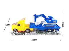 Friction Car Tow Construction Truck
