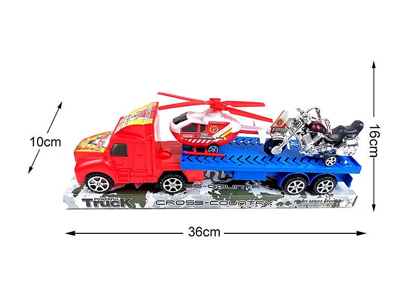 Friction Car Load Plane & Motorcycle toys