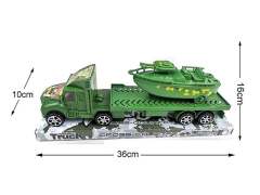 Friction Military Truck Load Speedboat toys