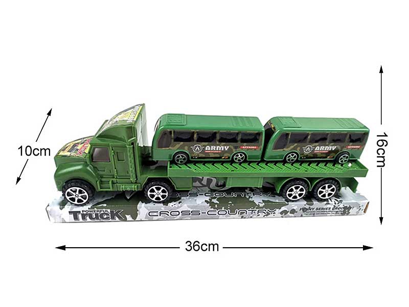 Friction Military Truck Load Bus toys