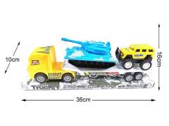 Friction Car Load Tank & Hummer toys