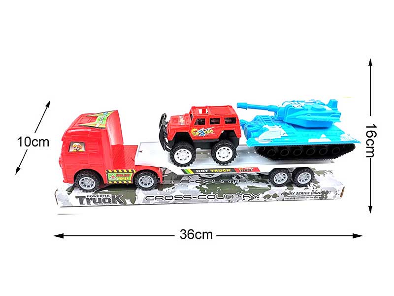 Friction Car Load Tank & Hummer toys