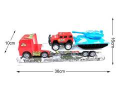 Friction Car Load Tank & Hummer toys