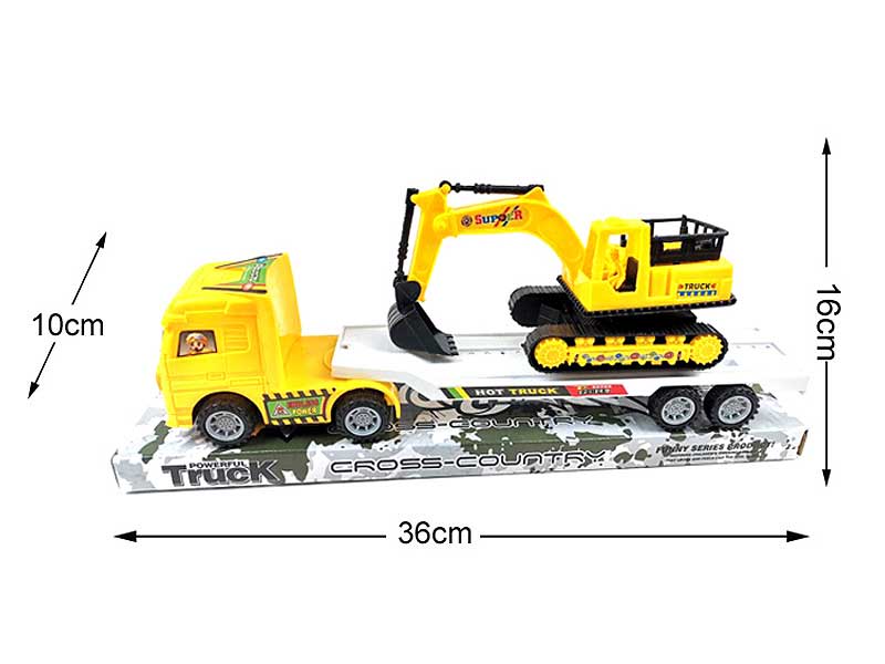 Friction Car Tow Construction Truck toys