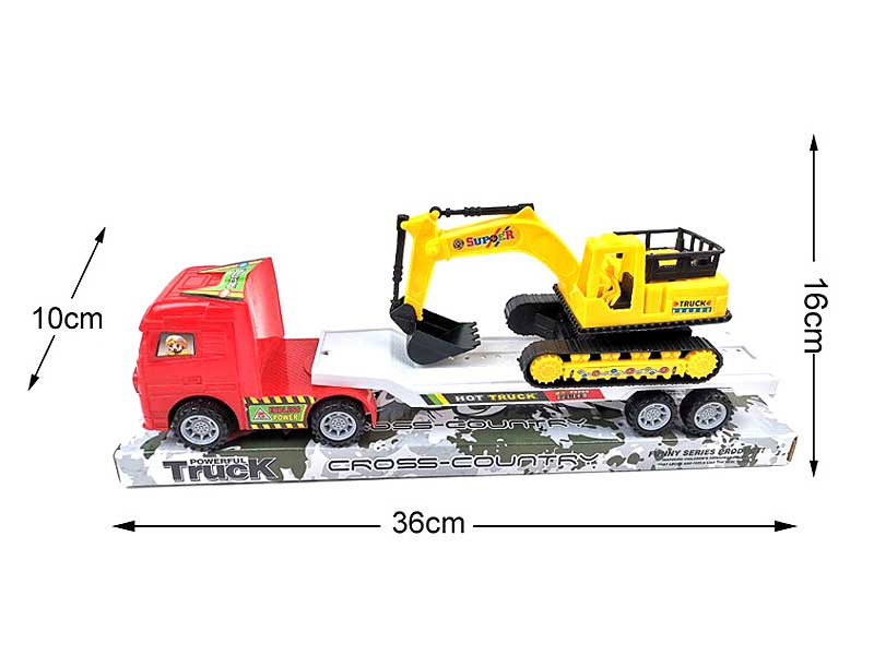 Friction Car Tow Construction Truck toys