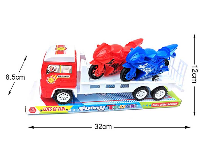 Friction  Car Load Motorcycle toys