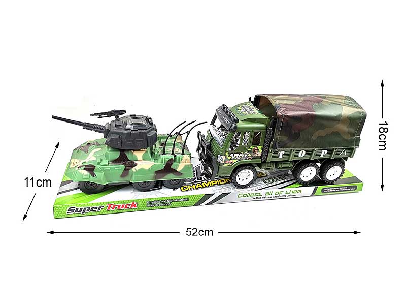 Military Armored Car & Military Friction Car(2in1) toys