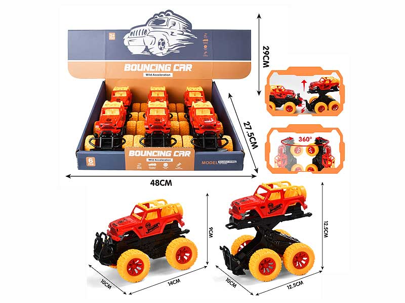 Friction Cross-country Car(6in1) toys