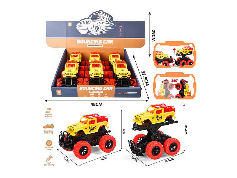 Friction Cross-country Car(6in1) toys