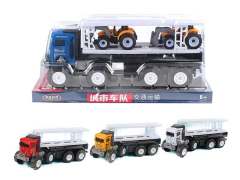 Friction Cross-country Truck Tow Pull Back Construction Truck(4C) toys