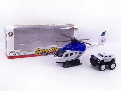 Fricton Helicopter & Free Wheel Police Car