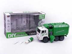 Friction Diy Sanitation Truck toys