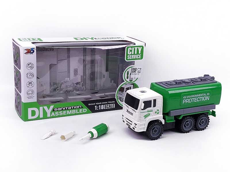 Friction Diy Sanitation Truck toys