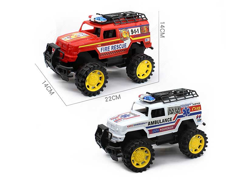 Friction Police Car(2S2C) toys