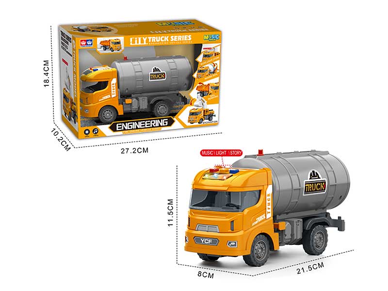 Friction Construction Truck W/L_M toys