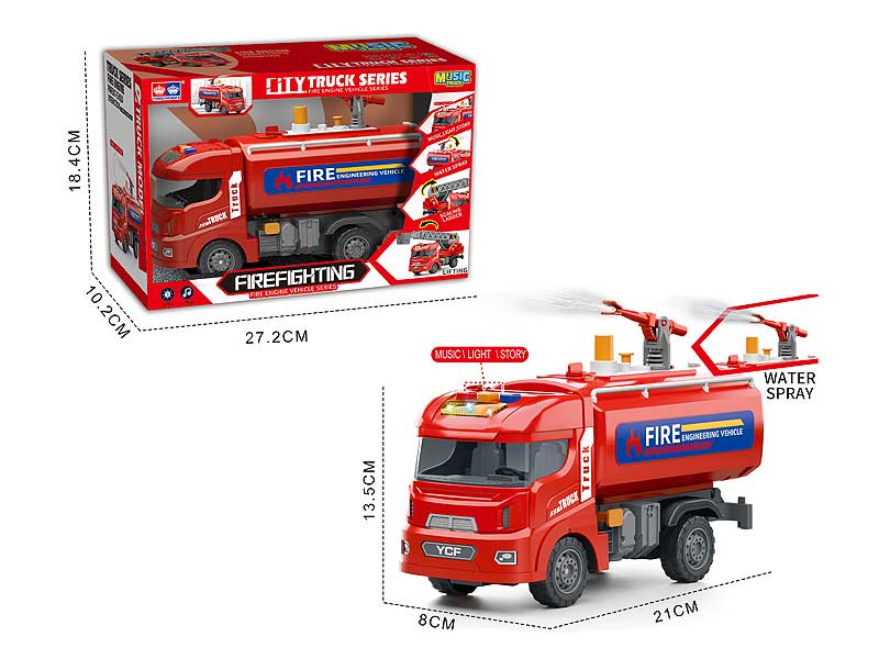 Friction Fire Engine W/L_M toys