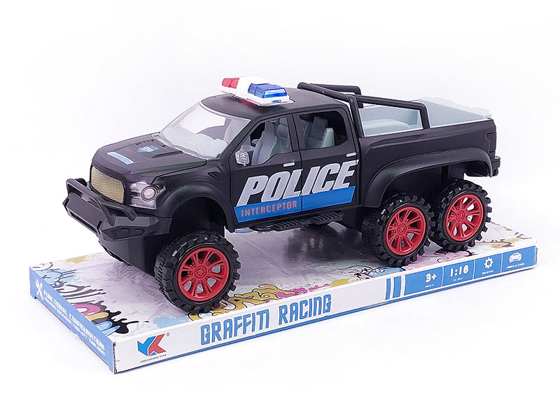 1:16 Friction Police Car(3C) toys