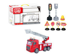 Friction Fire Engine Set W/L_M toys