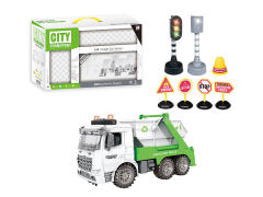 Friction Sanitation Truck Set W/L_M toys