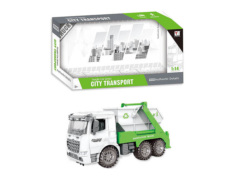 1:14 Friction Sanitation Truck toys