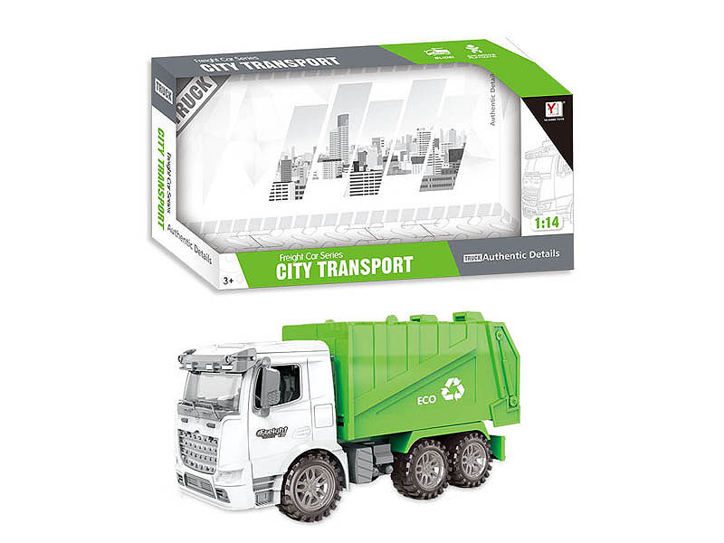 1:14 Friction Sanitation Truck toys