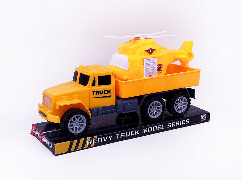 Friction Construction Truck Tow Helicopter toys