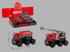 Die Cast Fire Engine Friction(6in1)